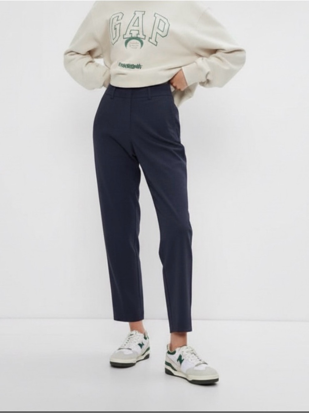Gap runaround Navy Tailored Ankle Pants, lightweight cropped pants